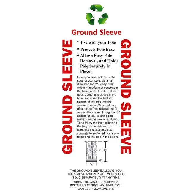 S&K Telescoping Aluminum Tri-Poles w/Ground Sockets, 6 Pack
