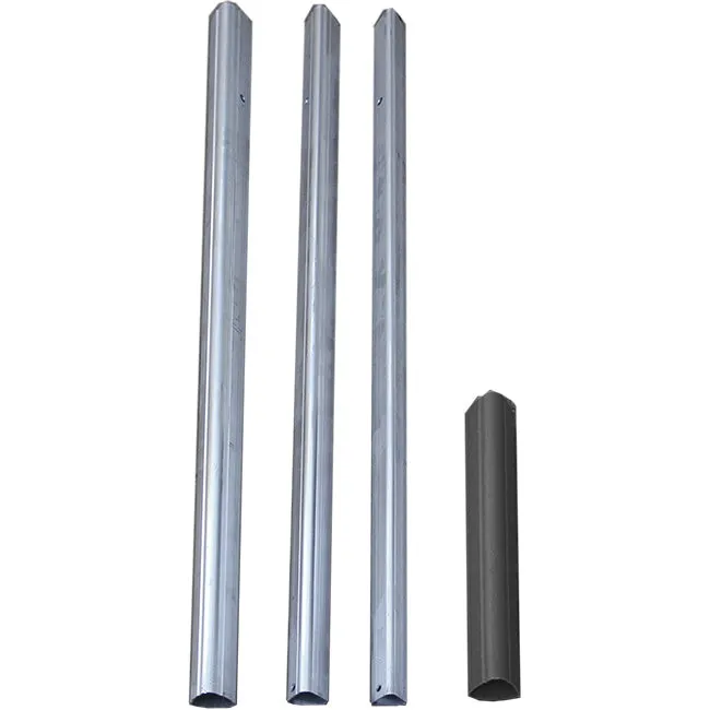 S&K Telescoping Aluminum Tri-Poles w/Ground Sockets, 6 Pack
