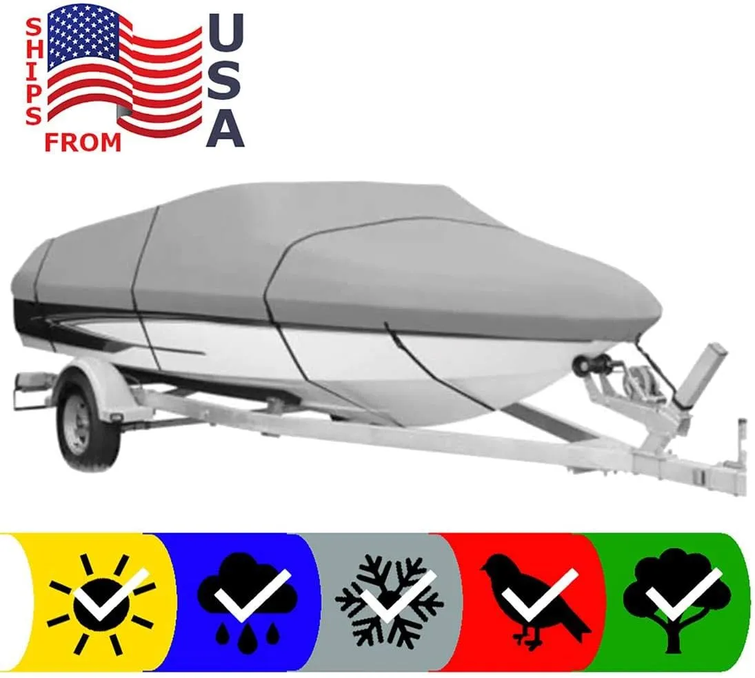 SBU Boat Cover Compatible for GLASTRON GS 180 SF O/B 1999 All Weather Protection