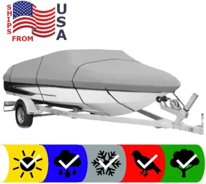 SBU Boat Cover Compatible for GLASTRON GS 180 SF O/B 1999 All Weather Protection