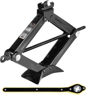 Scissor Jack for Car 2 Ton 4,409 lbs Capacity - Compact Car Lift Jack for Auto with Extended Ratcheting Handle, Portable Scissor Car Jack Kit, Tire Jack for Cars, SUV, MPV, Sedans