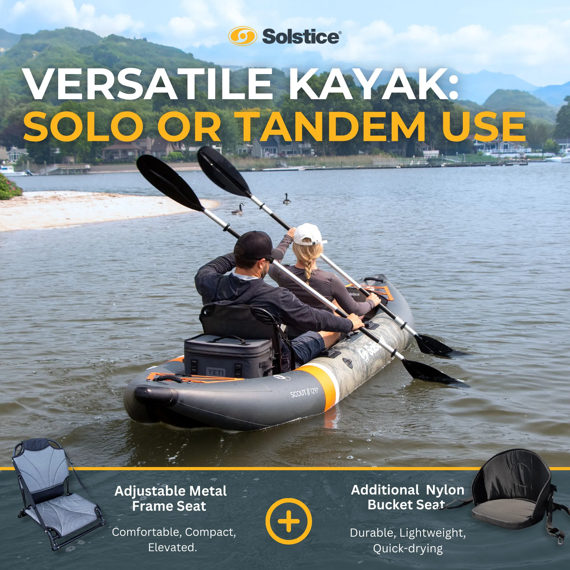 Scout Inflatable Fishing Kayak Kit