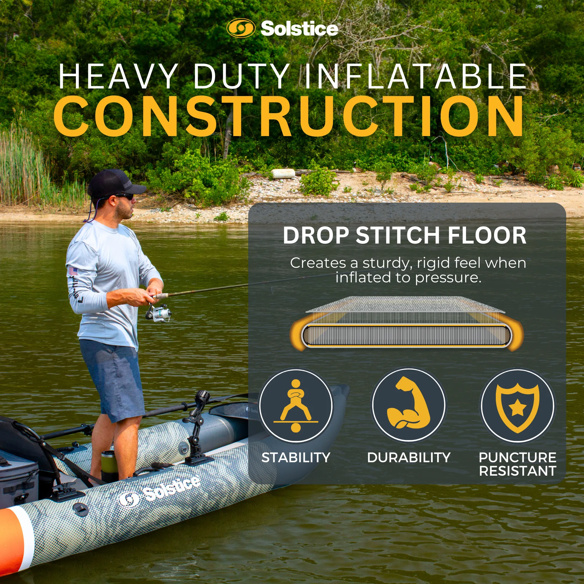 Scout Inflatable Fishing Kayak Kit