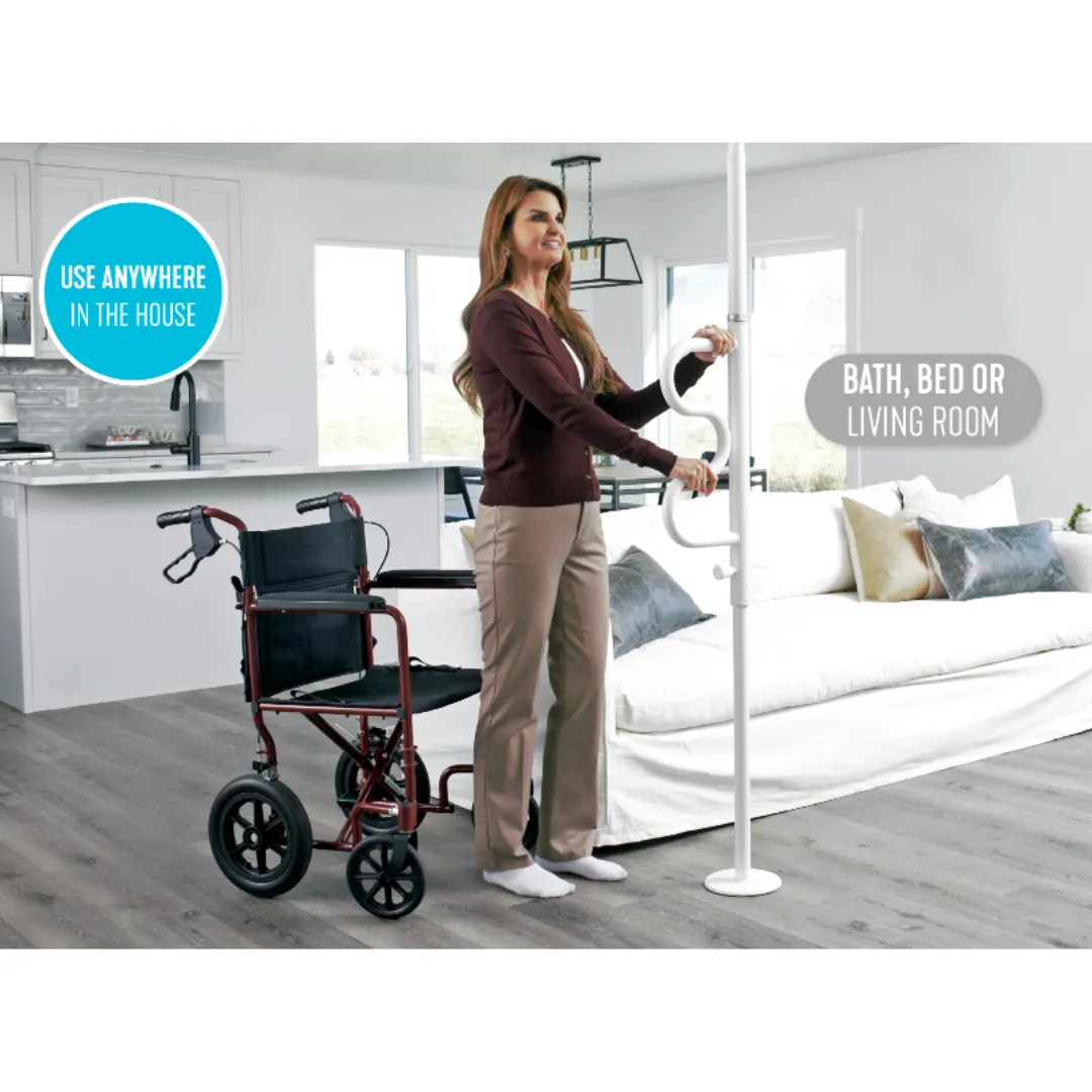 Security Pole & Curve Grab Bar