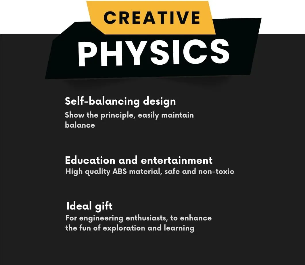 Self Balancing LL Triangle - Multifunctional STEM Toy for Science Education & Creative Learning | Fun Physics Experiment Kit for Adults (Pro)