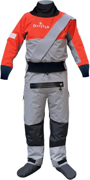 Semi Dry Suit Kayak Drysuit for Angler Kayak Fishing Canoe Camping Yatch Sailing Jetskis and ATV&UTV Sports