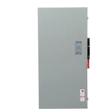 SIEMENS GF325NRA General Duty SAFETY Switch, Fusible, 3 Pole, 240 Volt, 400 Amp, Outdoor Rated