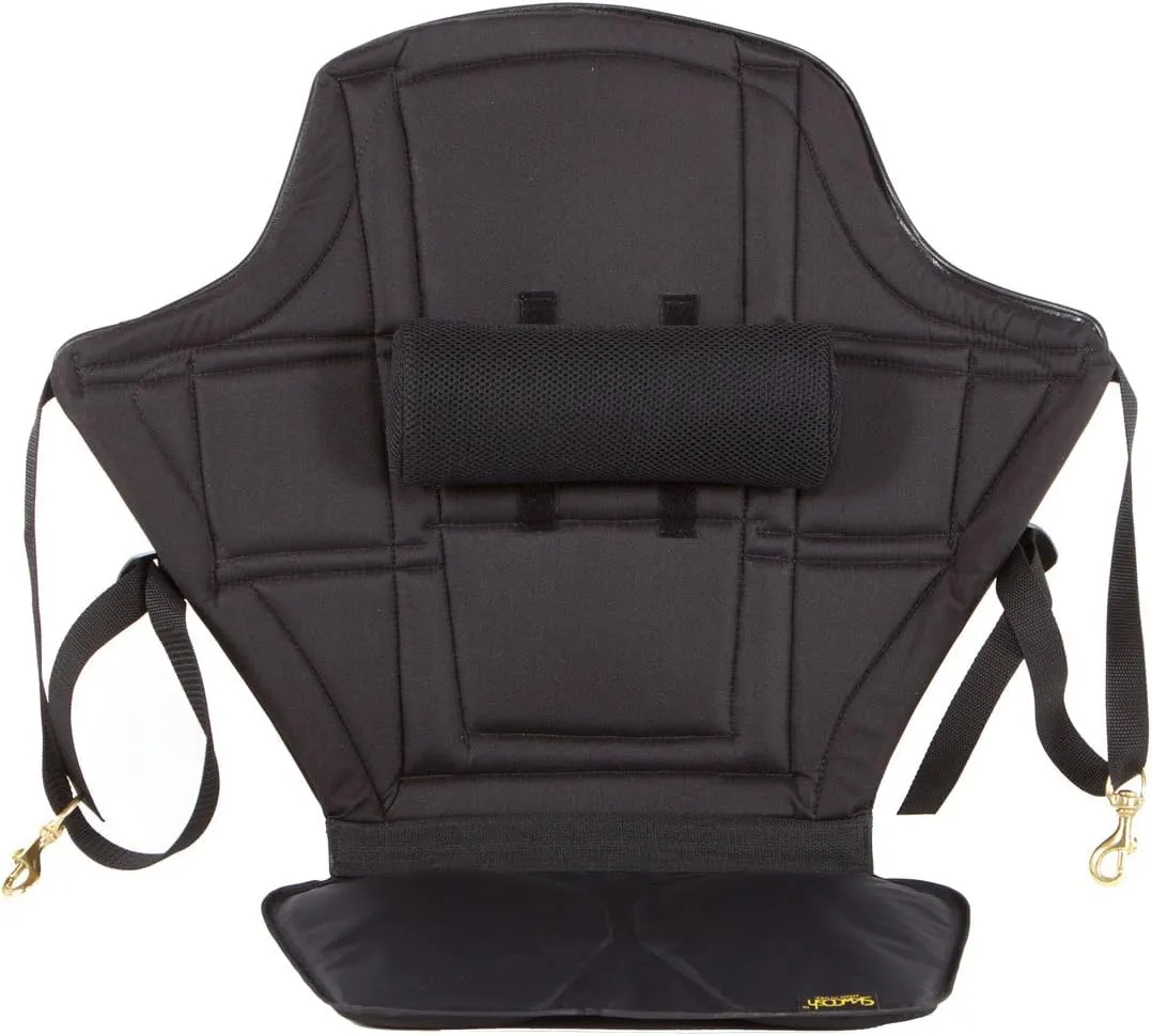 Skwoosh High Back Kayak Seat with Lumbar Roll and Fluidized Gel Seat Cushion for Kayaking Paddling Sitting Comfort | Made in The USA