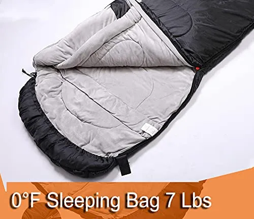 Sleeping Bags for Adults-Cold Weather Sleeping Bag Camping XXL