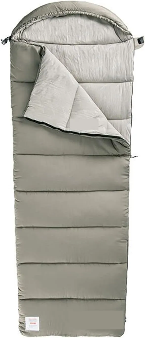Sleeping Bags Outdoor Camping Cotton Sleeping Bag Washable Square Keep Warm Expanded with Hood Breathable Soft Spliced