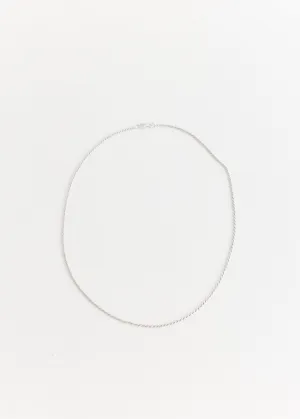 Slim Rope Chain Necklace 45cm