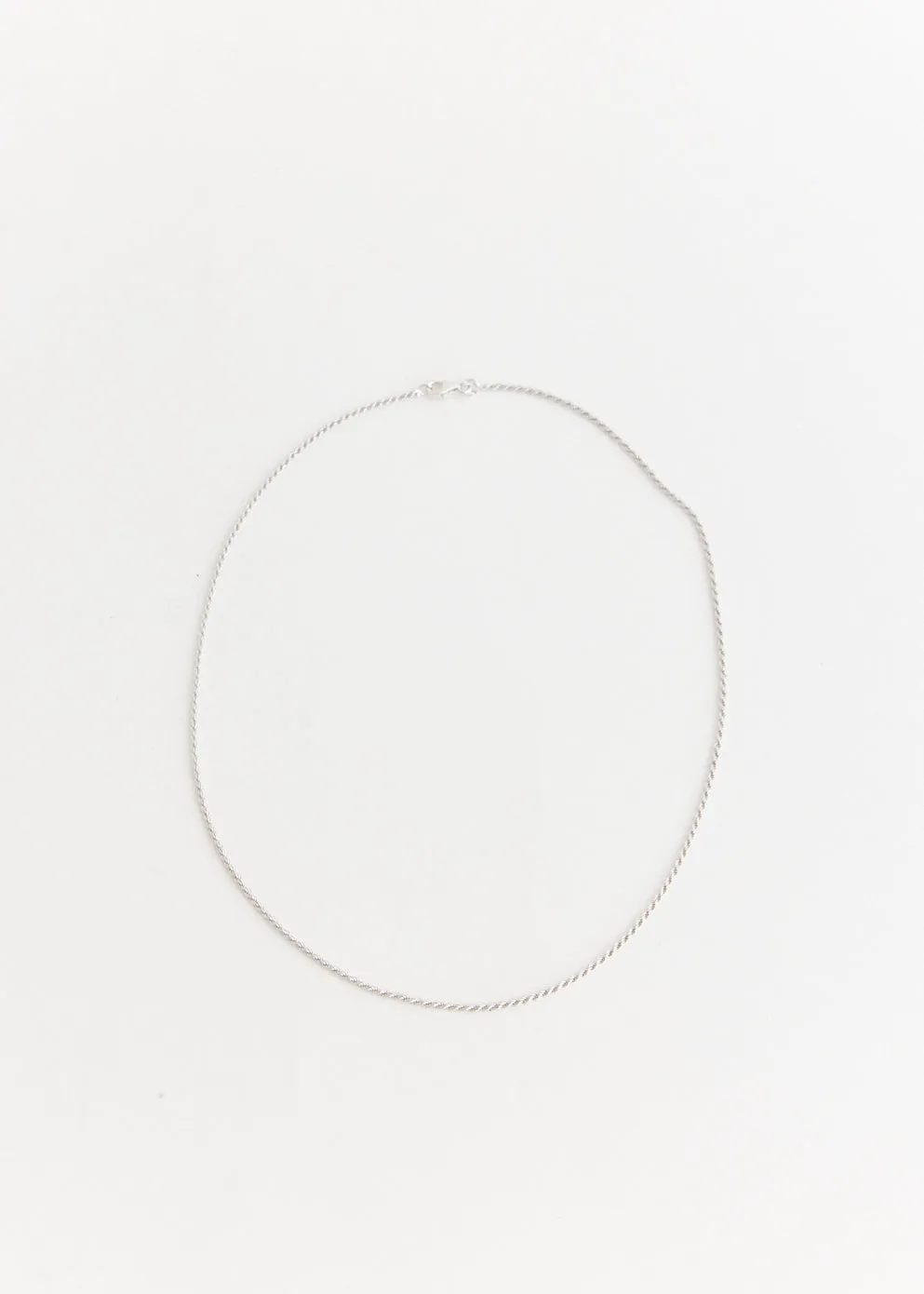 Slim Rope Chain Necklace 45cm