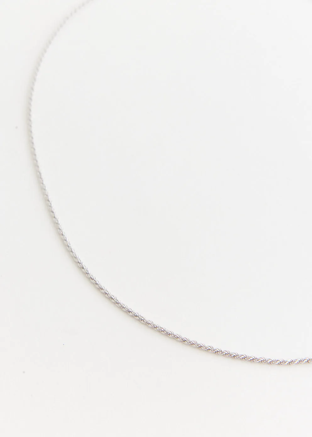 Slim Rope Chain Necklace 45cm
