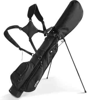 Small Golf Bag, 3 Divider Fit Up to 8 Clubs, Golf Stand Bag with Rain Cover, Easy to Carry and Durable Pitch n Putt Golf Bag, Lightweight Golf Bag with Strap and Stand for Men n Women