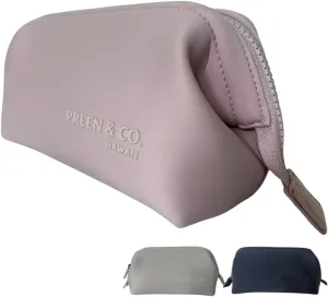 Small heat-resistant makeup bag, beauty case. Insulated cosmetic bag helps protect makeup from melting, spoiling and expiring quickly. Heat proof makeup bag for car