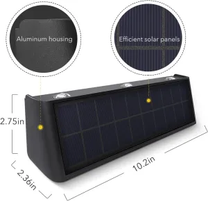 Solar Lights Outdoor Waterproof Dusk to Dawn Sconce Sunset Landscape Lighting for Wall, Backyard, Deck, Patio, Garden, Porch
