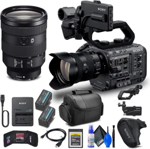 Sony FX6 Digital Cinema Camera Kit with 24-105mm Lens (ILME-FX6VK)   Sony 80GB Cfexpress Card   BP-U35 Battery   Pro Case   Deluxe Cleaning Set   HDMI Cable   Memory Card Wallet   More (Renewed)