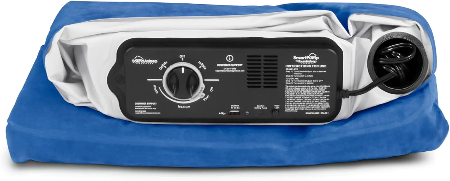 SoundAsleep Products SoundAsleep CloudNine Series Air Mattress with Dual Smart Pump Technology Twin Size