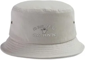 Speedy Pros Bucket Apparel Hat I'd Rather Be Ghost Hunting Embroidery Cotton for Men & Women