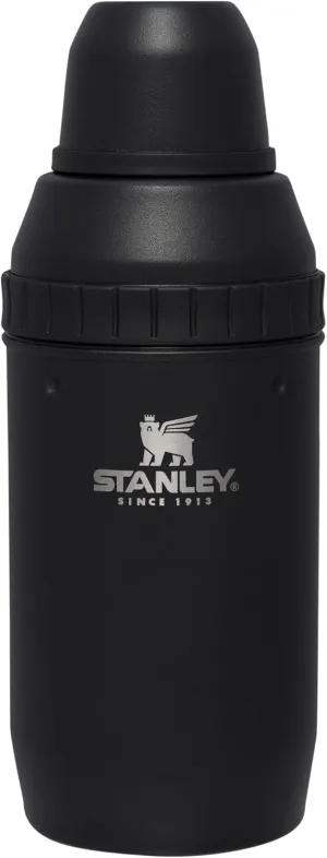 Stanley Happy Hour Cocktail Shaker Set 20 oz | Bartender Kit for Camping and Travel | Cocktail Drink Mixing Set with 2 Cups | Insulated Stainless Steel | BPA-Free | Matte Black