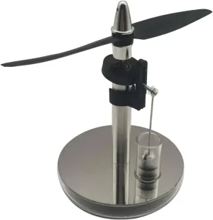 Stirling Engine Model Kit, Low-Temperature External Heat Engine with Two-Blade Propeller & Swashplate, Handcrafted Mini Science, Desktop Decor & Educational Gift for Adults & Teens