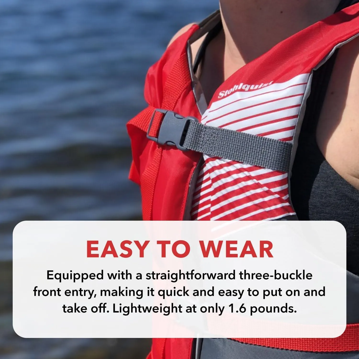 Stohlquist Universal Fit Adult Life Jacket PFD (2 and 4 Pack) Coast Guard Approved for Men and Women 90  lbs, Lightweight Neoprene and Adjustable, Ideal for Boating, Kayaking & Water Sports