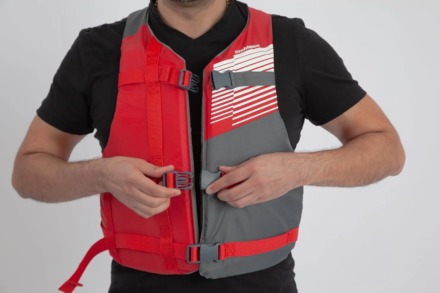 Stohlquist Universal Fit Adult Life Jacket PFD (2 and 4 Pack) Coast Guard Approved for Men and Women 90  lbs, Lightweight Neoprene and Adjustable, Ideal for Boating, Kayaking & Water Sports