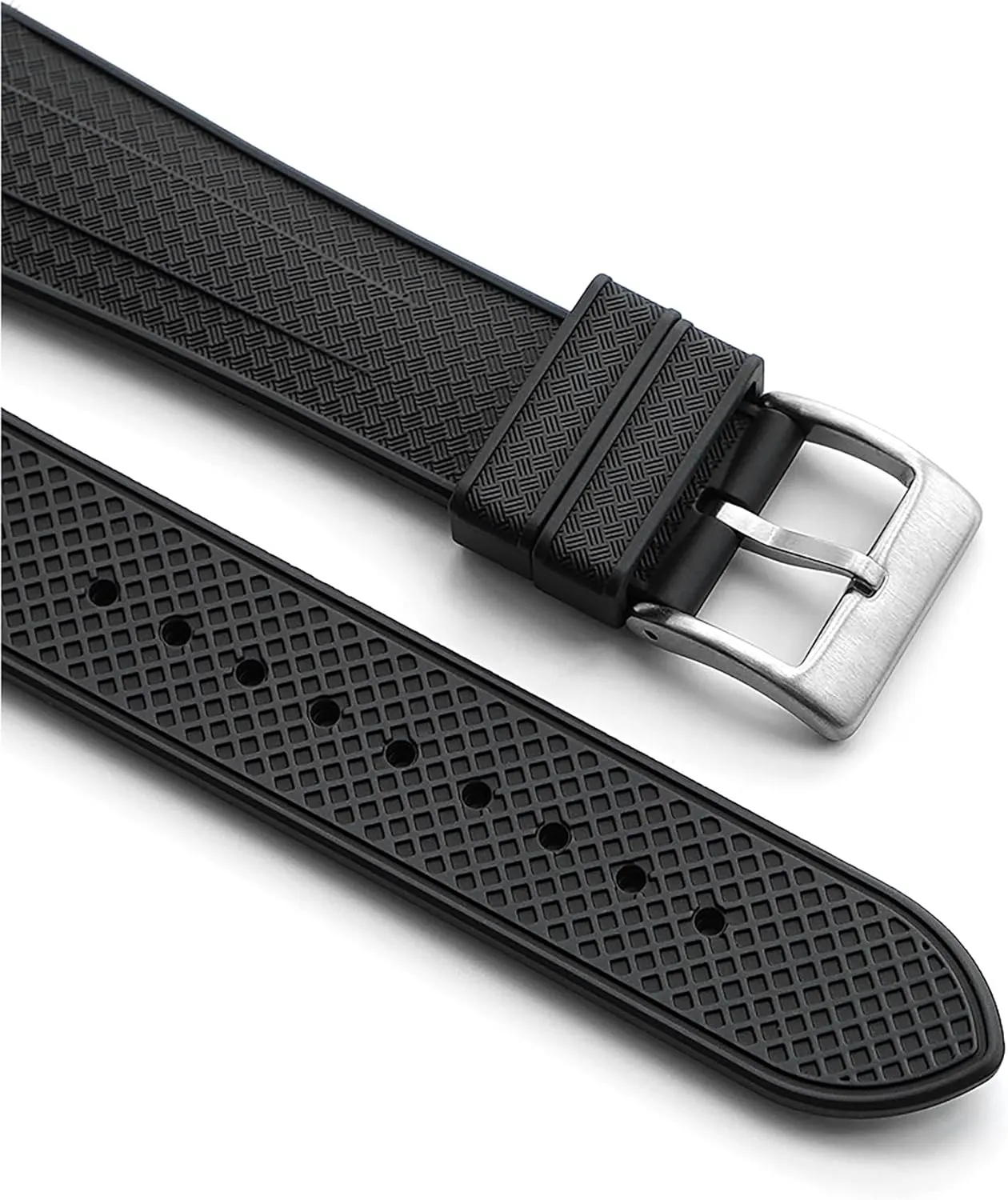 Strap for Blancpain Swatch,Universal 22mm Strap Soft FKM Waterproof Replacement Band for Blancpain x Swatch Fifty Fathoms Men Women Band with Install & Remove Tool Kit