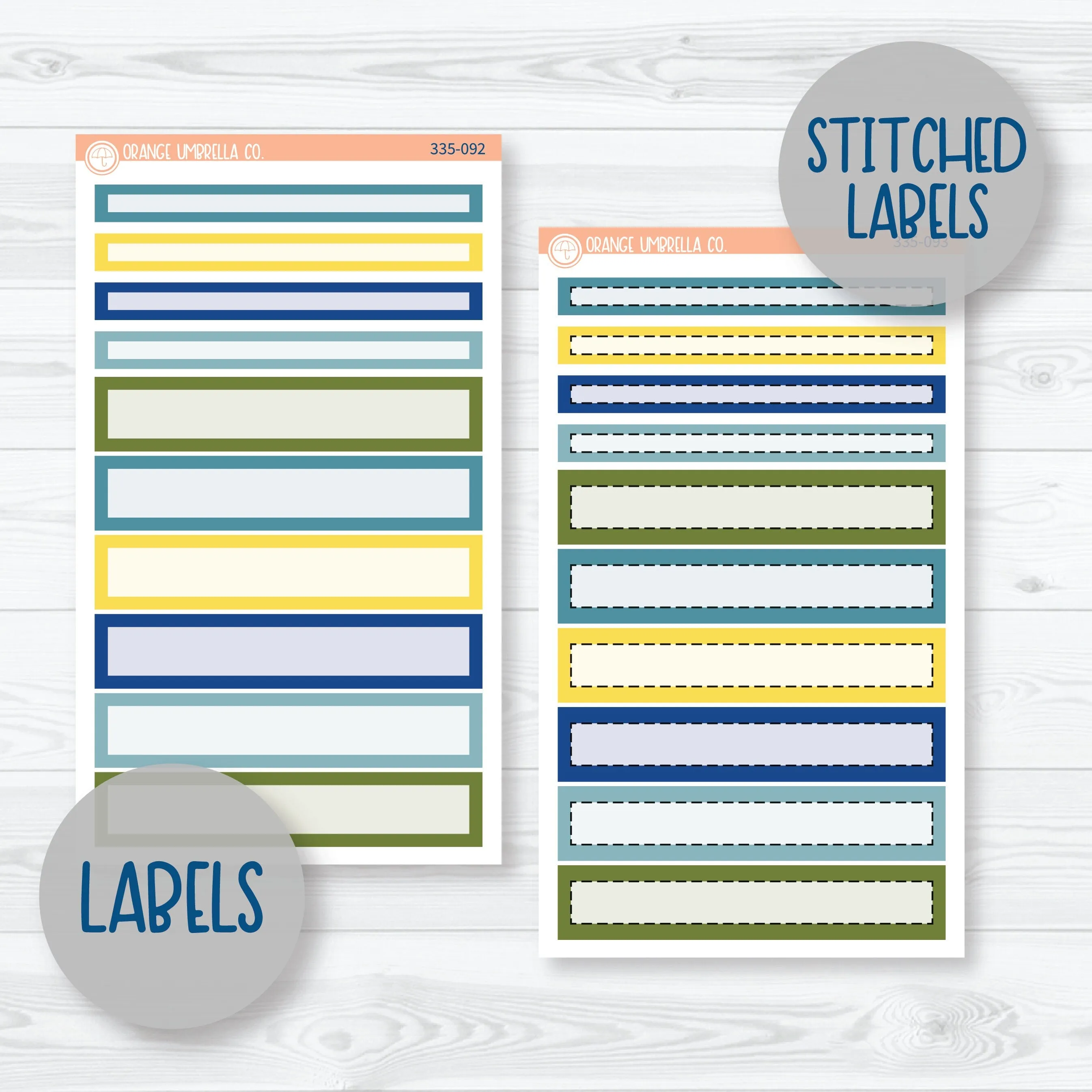 Summer Lemons | 7x9 Compact Vertical Planner Kit Stickers | Italian Villa | 335-091