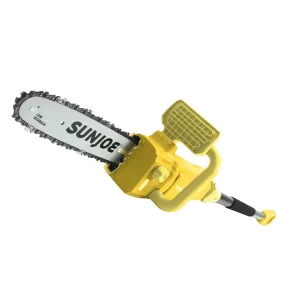 Sun Joe SWJ807E-YEL-RM Electric Convertible Pole Chain Saw | 10 inch | 8.0 Amp (Certified Refurbished, Yellow)