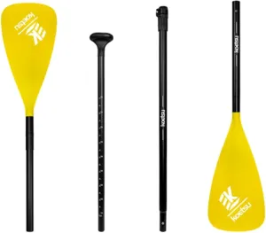 Surf Paddleboard SUP Paddleboard Paddle Removable Single and Double Head Dual Purpose Paddle Inflatable Kayak Aluminium PP Blade