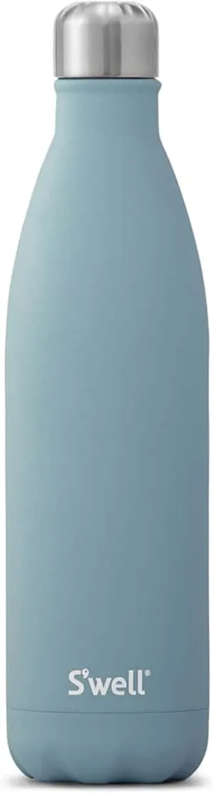 S'well Stainless Steel Water Bottle, 25oz, Aquamarine, Triple Layered Vacuum Insulated Containers Keeps Drinks Cold for 48 Hours and Hot for 24, BPA Free, Perfect for On the Go