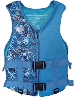Swim Jacket with Adjustable Safety Buckle and Zipper, Float Jacket for Kayaking Boating Fishing