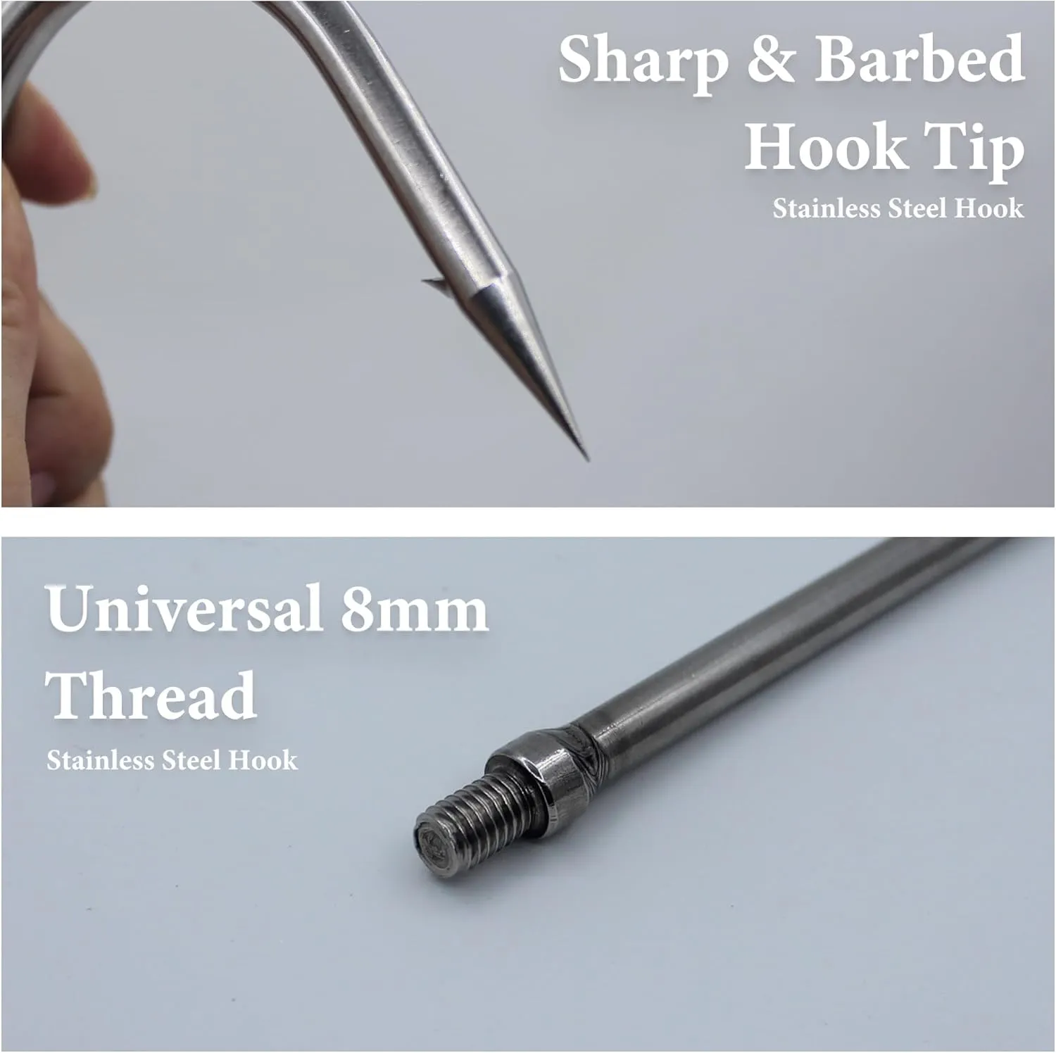 Telescopic Fish Gaff with 1~5 Teeth Assorted harpoons Barbed, Sea and Ice Fishing Spear Gig for Hunting Fish Frog Mole