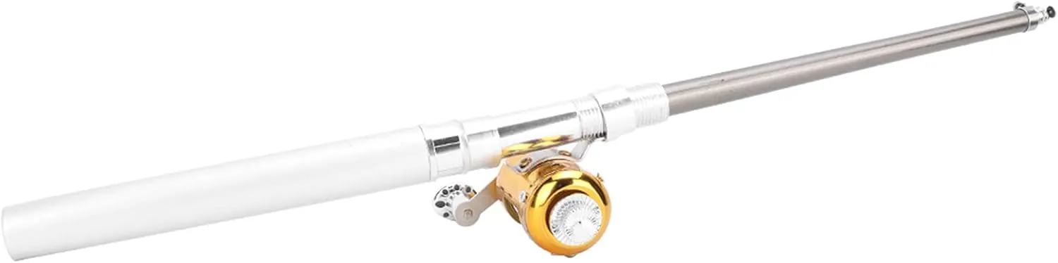 Telescopic Portable Mini Pen Fishing Rod & Reel Kit for Outdoor Enthusiasts Camping Hiking Fishing