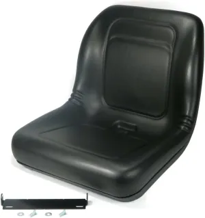 The ROP Shop | Black High Back Seat & Bracket fits Ariens Zoom XL Lawn Mowers 42, 48, 54, 1844
