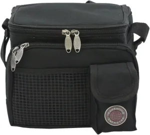 Transworld Durable Deluxe Insulated Lunch Cooler Bag (Many Colors and Size Available) (9" x 7" x 8", Black)