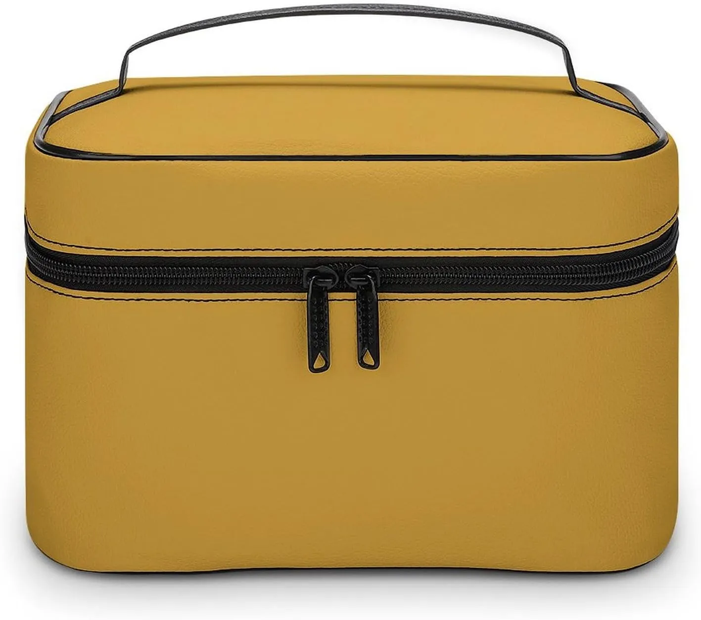 Travel Makeup Bag, Elegant Yellow Cosmetic Bags for Women Large Capacity Waterproof Toiletry Bag Make up Organizer