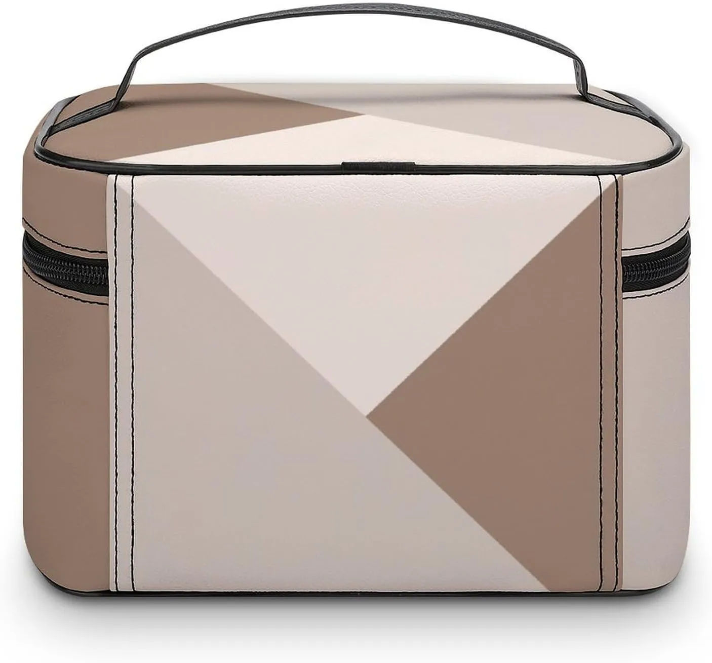 Travel Makeup Bag, Taupe Beige Cream Cosmetic Bags for Women Large Capacity Waterproof Toiletry Bag Make up Organizer