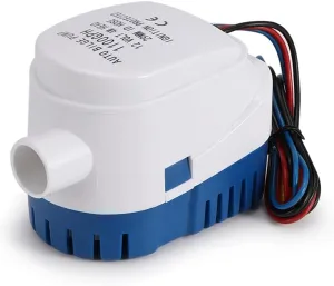 Trolling Motor,Outboard Motor, Fully Auto Bilge Pump 1100GPH DC 12V Electric Water Pump For Submersible Seaplane Motor Homes Houseboat Boat for Kayak, Inflatable Fishing Boats