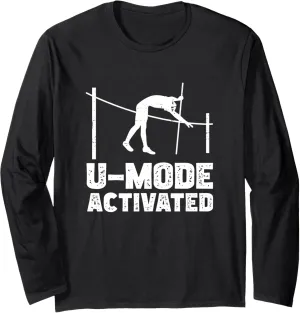 U-Mode Activated Funny Pole Jumping Long Sleeve T-Shirt
