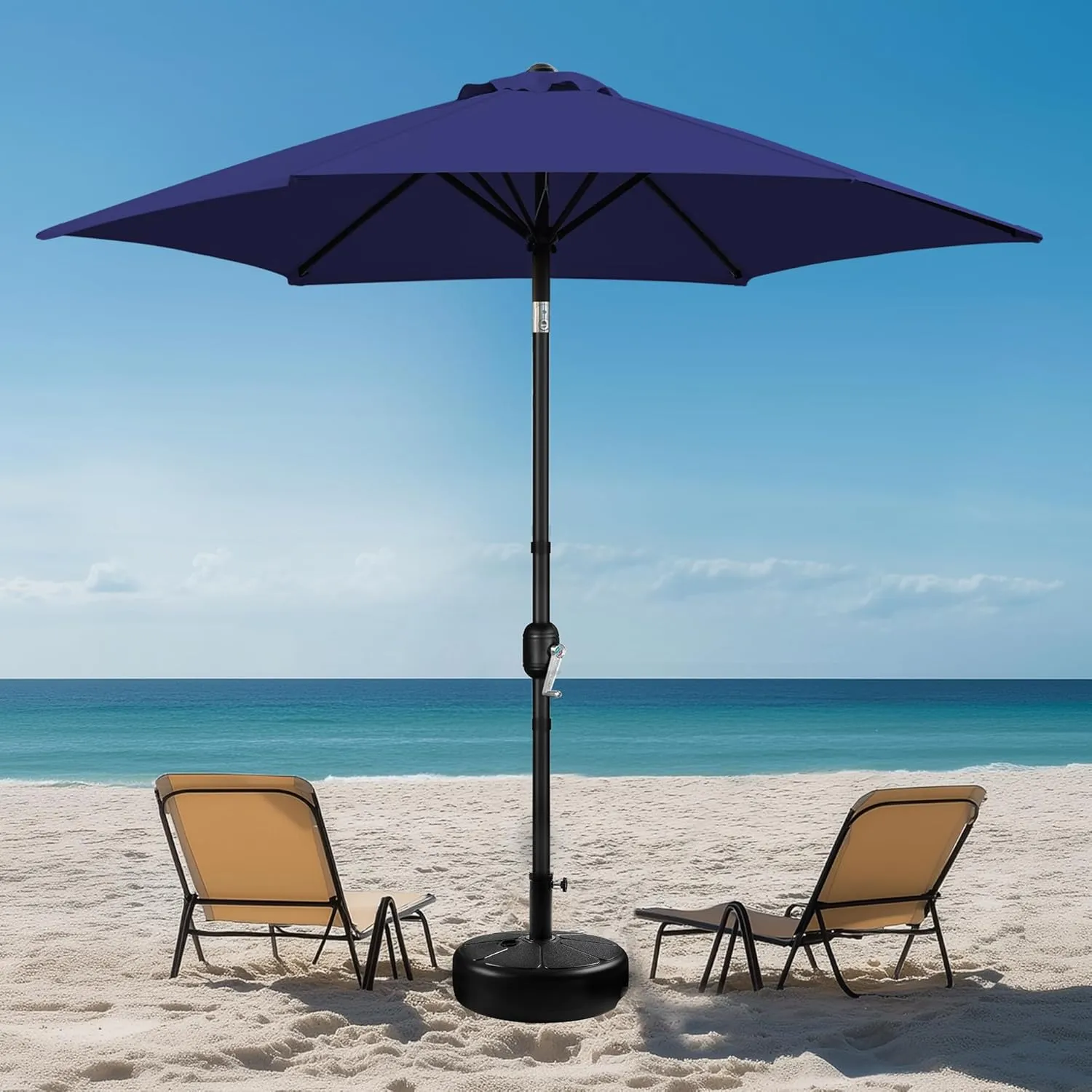 Umbrella Navy Augmented reality Market Heavy discount with 9FT Yaheetech & Crank, Umbrella, Tilt Patio Blue
