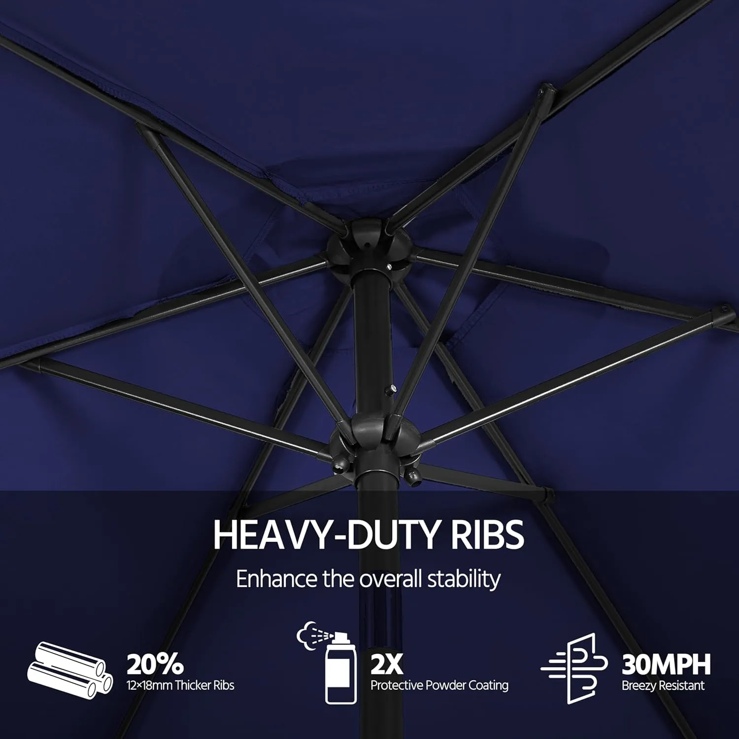 Umbrella Navy Augmented reality Market Heavy discount with 9FT Yaheetech & Crank, Umbrella, Tilt Patio Blue