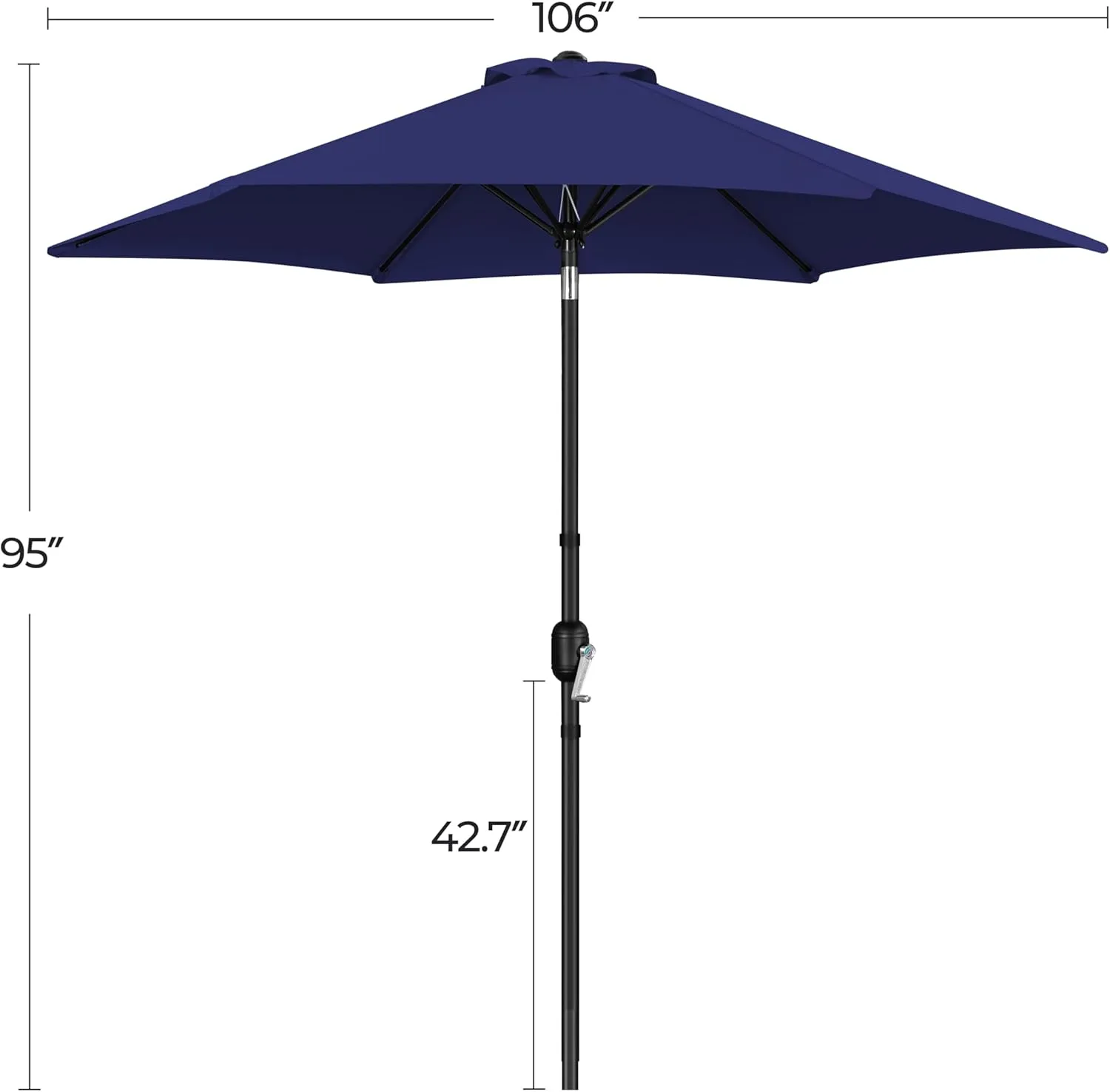 Umbrella Navy Augmented reality Market Heavy discount with 9FT Yaheetech & Crank, Umbrella, Tilt Patio Blue