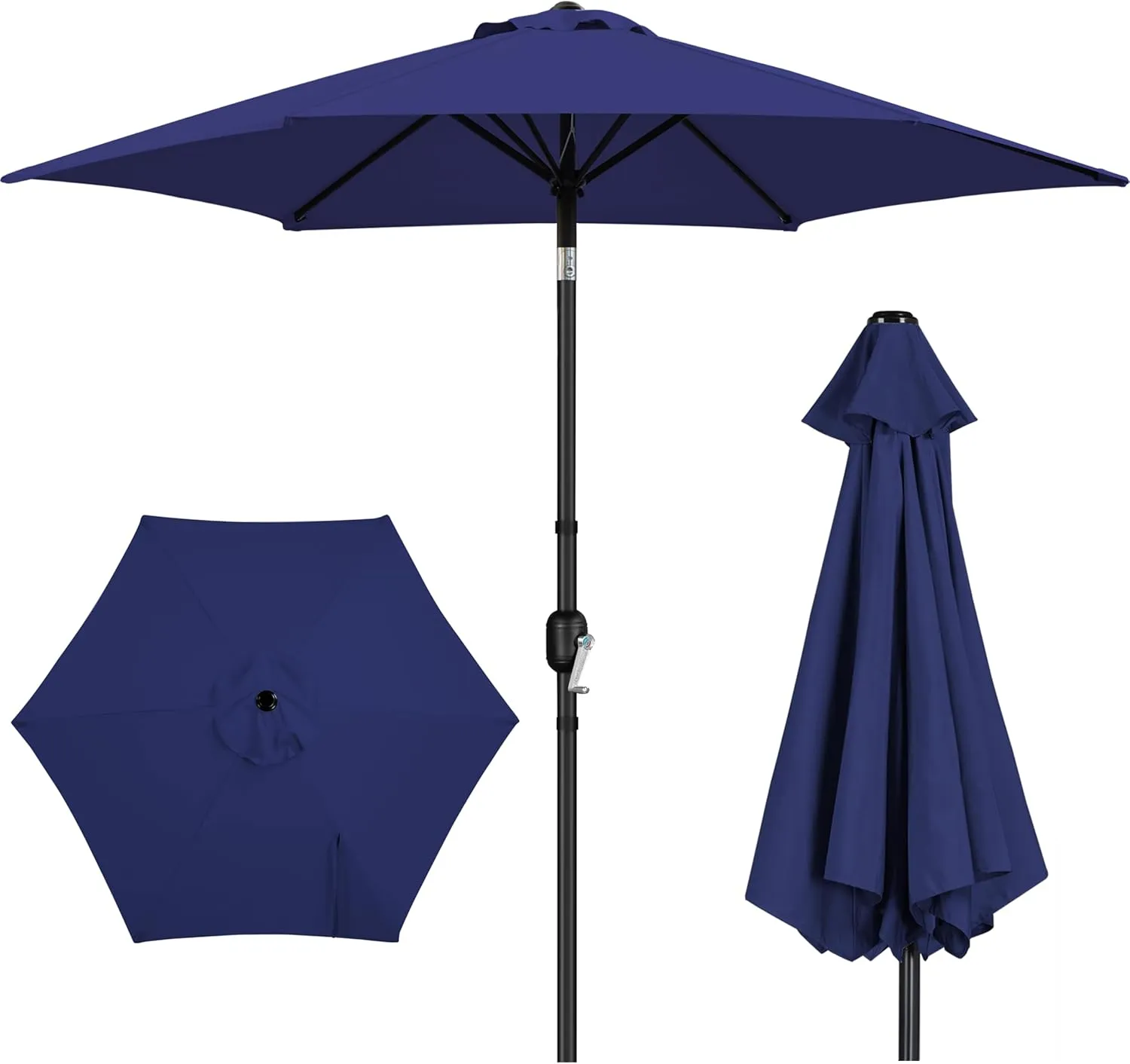 Umbrella Navy Augmented reality Market Heavy discount with 9FT Yaheetech & Crank, Umbrella, Tilt Patio Blue