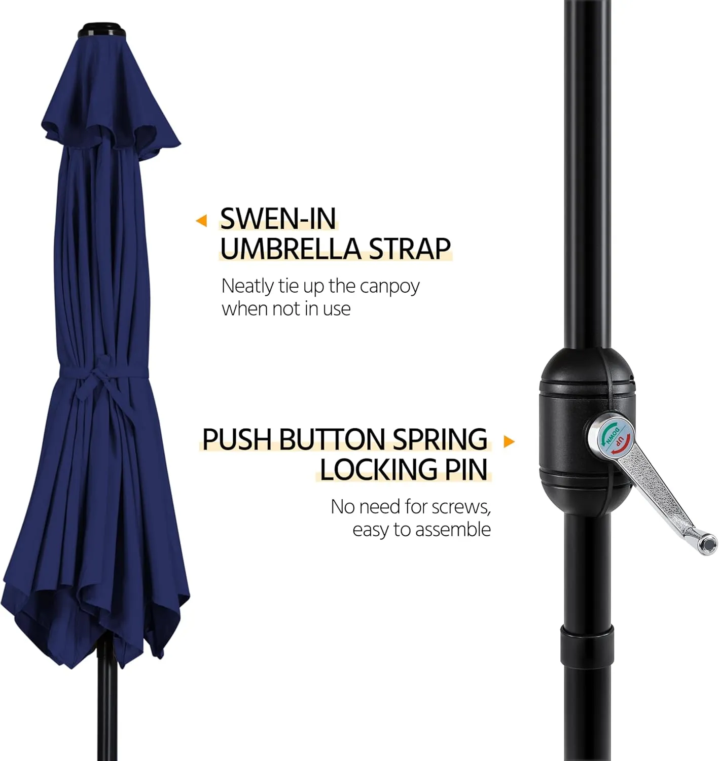 Umbrella Navy Augmented reality Market Heavy discount with 9FT Yaheetech & Crank, Umbrella, Tilt Patio Blue