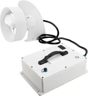 Underwater Thruster for Paddleboard Kayak Boat, 24V/380W Electric Fin, Waterproof Brushless Motor 3-Blade Propeller, 6-9 km/h Speed, with Battery Box, RC and Adapter Base