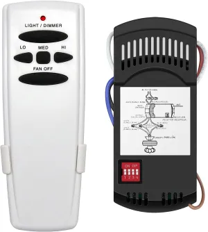 Universal Ceiling Fan Remote Control Kit Dimmable, Replacement for Hampton Bay,Hunter, Honeywell, Westinghouse FAN-28R Fan-HD CHQ7078T UC7078T L3H2010FANHD L3H2014FANHD RR7079T Fan-HD5