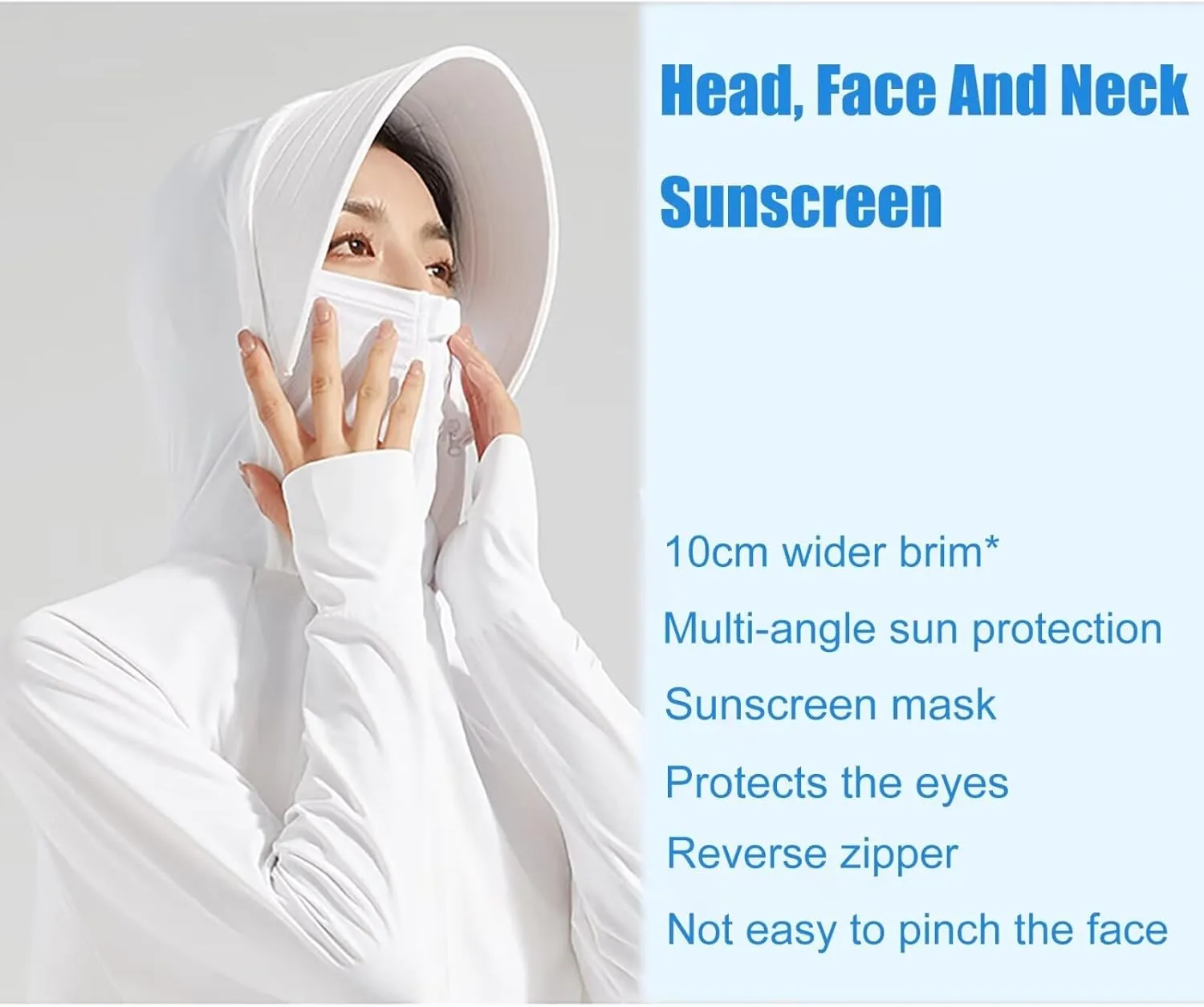 UPF 50  UV Women's Sun Protective Jacket Full Zip Sun Protection Clothing Lightweight Long Sleeve Hoodie Sun Shirt