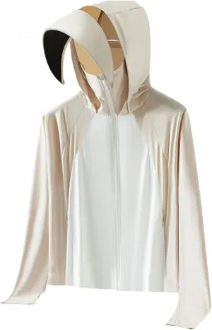 UPF 50  UV Women's Sun Protective Jacket Full Zip Sun Protection Clothing Lightweight Long Sleeve Hoodie Sun Shirt